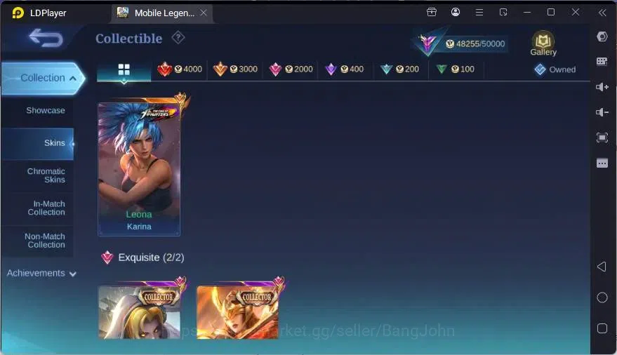 Mobile Legends: Bang Bang Accounts GLOBAL Hero 110 Skin 201 |CC Pharsa |KOF Karina|LI image 13