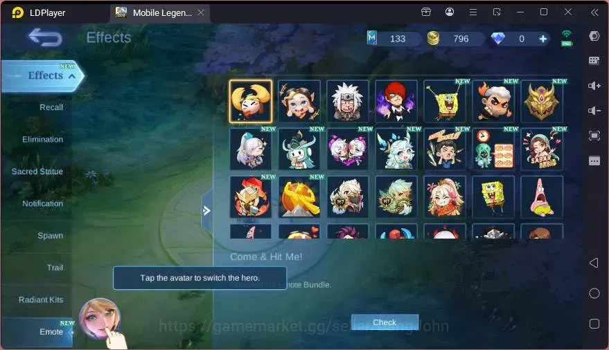 Mobile Legends: Bang Bang Accounts GLOBAL Hero 110 Skin 201 |CC Pharsa |KOF Karina|LI image 15