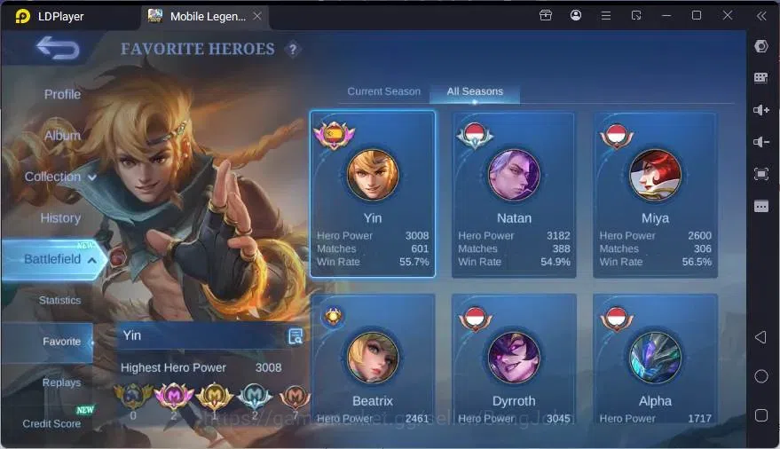 Mobile Legends: Bang Bang Accounts GLOBAL Hero 110 Skin 201 |CC Pharsa |KOF Karina|LI image 18