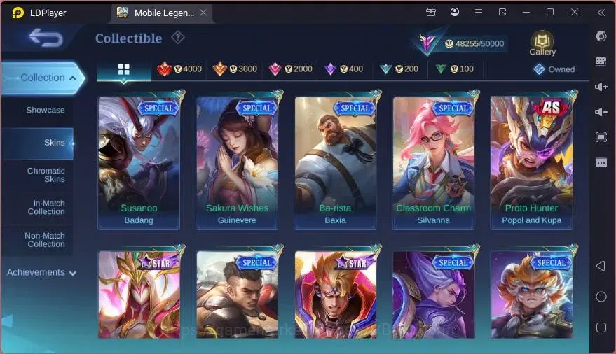 Mobile Legends: Bang Bang Accounts GLOBAL Hero 110 Skin 201 |CC Pharsa |KOF Karina|LI image 3