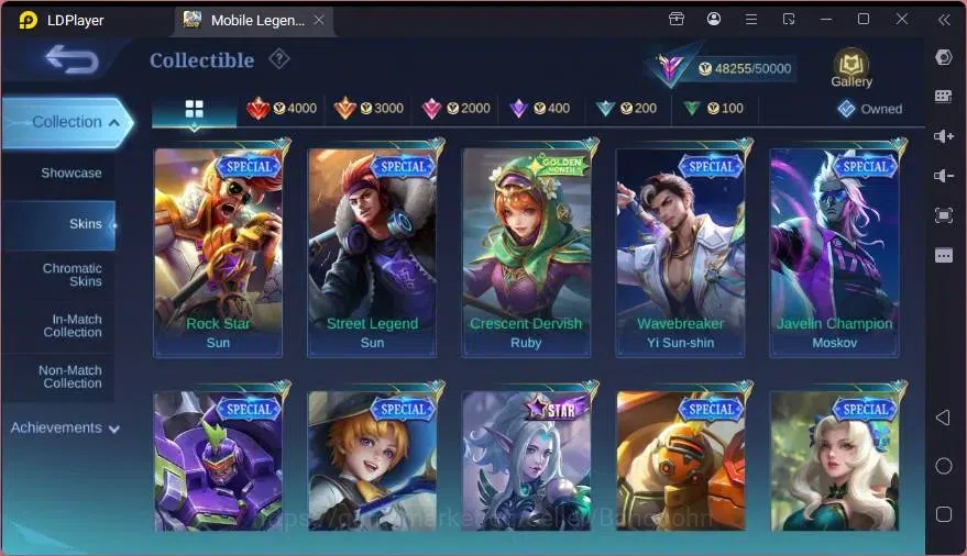 Mobile Legends: Bang Bang Accounts GLOBAL Hero 110 Skin 201 |CC Pharsa |KOF Karina|LI image 6