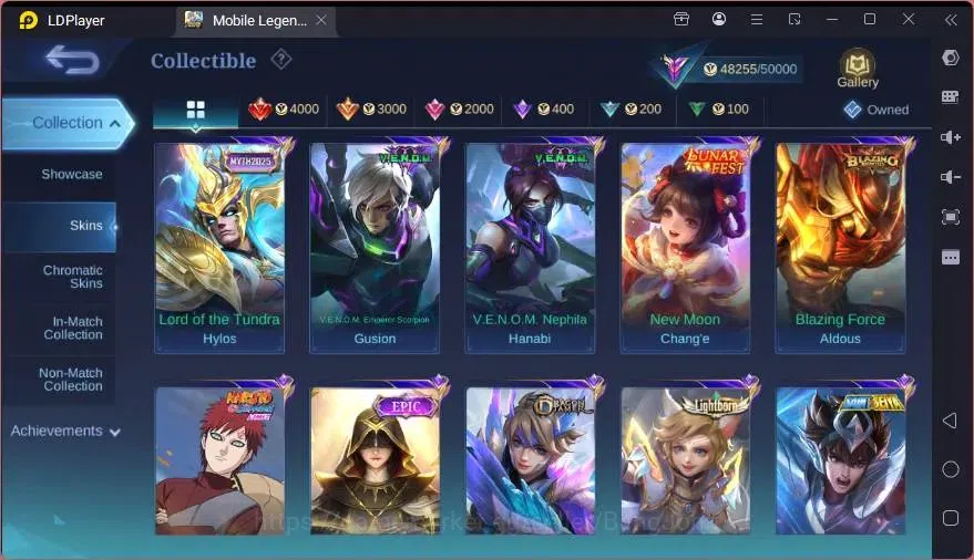 Mobile Legends: Bang Bang Accounts GLOBAL Hero 110 Skin 201 |CC Pharsa |KOF Karina|LI image 9