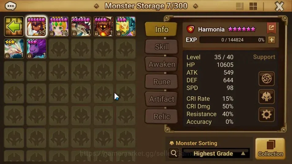 Summoners War: Sky Arena Accounts GLOBAL Lv98|2 LD[Hanwul,Ella]|23 Total NB5[Amber,V image 12