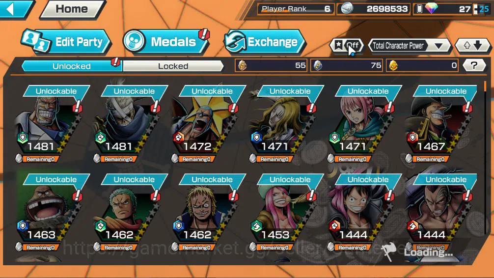 One Piece Bounty Rush Accounts Global|3  EX|Winner Island Trafalgar law,Gp Gol D. image 6