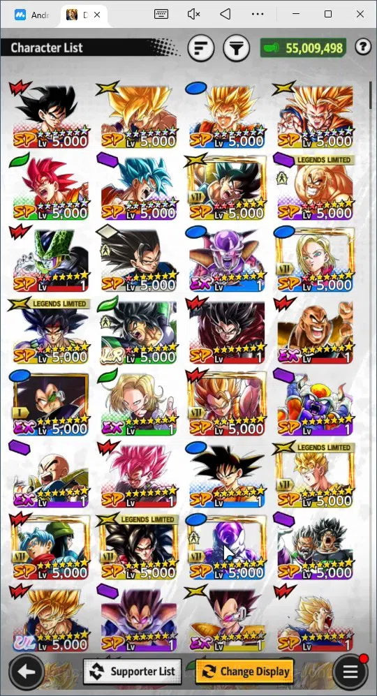 Dragon Ball Legends Accounts Android |Lvl 158| 55M Total Power| 2 LR| 2 UL| LR  image 14