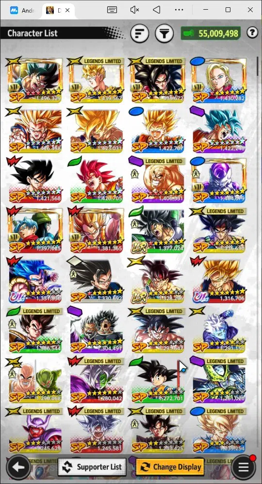 Dragon Ball Legends Accounts Android |Lvl 158| 55M Total Power| 2 LR| 2 UL| LR  image 15