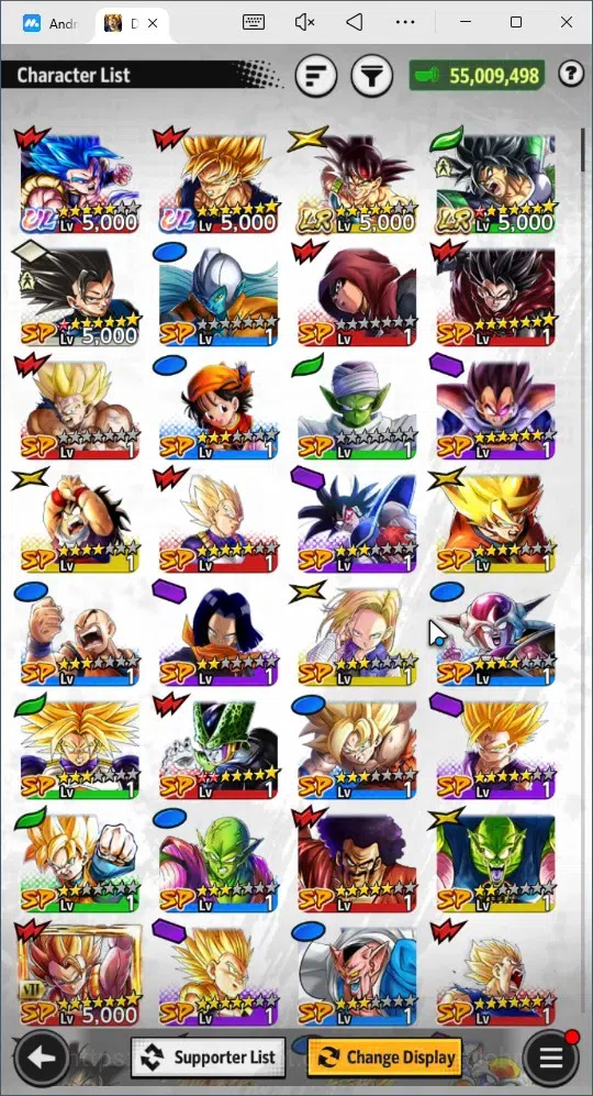 Dragon Ball Legends Accounts Android |Lvl 158| 55M Total Power| 2 LR| 2 UL| LR  image 16