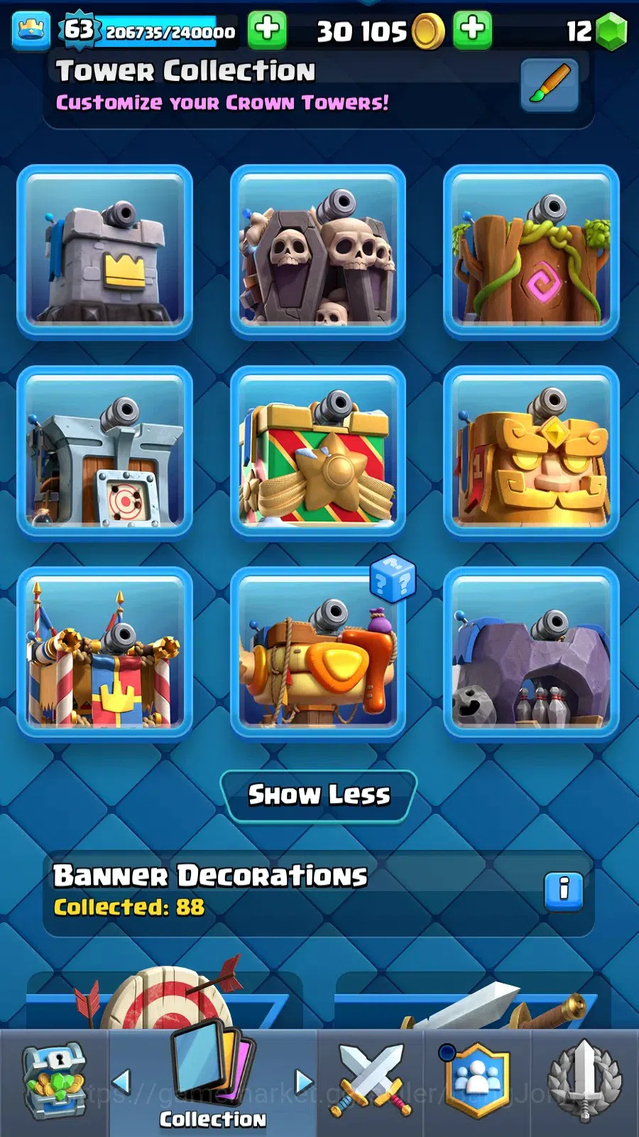 Clash Royale Accounts Lv 63|KTl 15|Trophy 11633|Card 121|4 Max|8 Champ|7 image 7