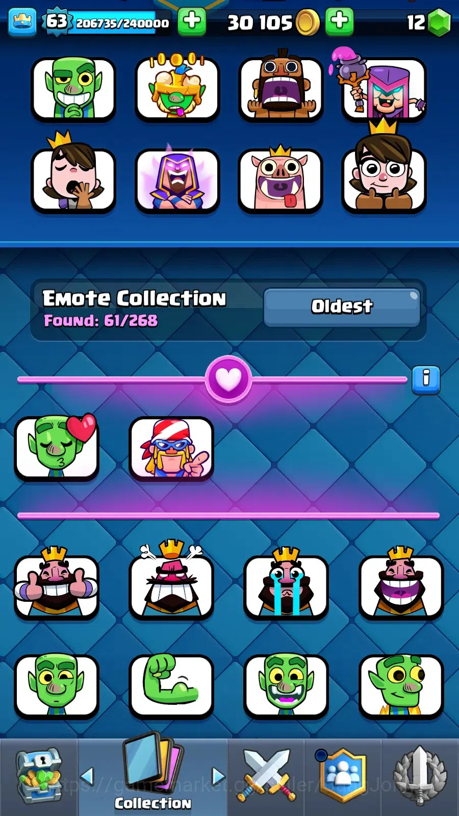 Clash Royale Accounts Lv 63|KTl 15|Trophy 11633|Card 121|4 Max|8 Champ|7 image 8
