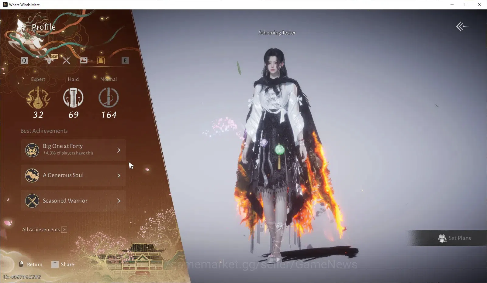 Where Winds Meet Accounts GLOBAL|Lv95|13 RM|GS 30K|5K Jade|Year of Splendor| image 4