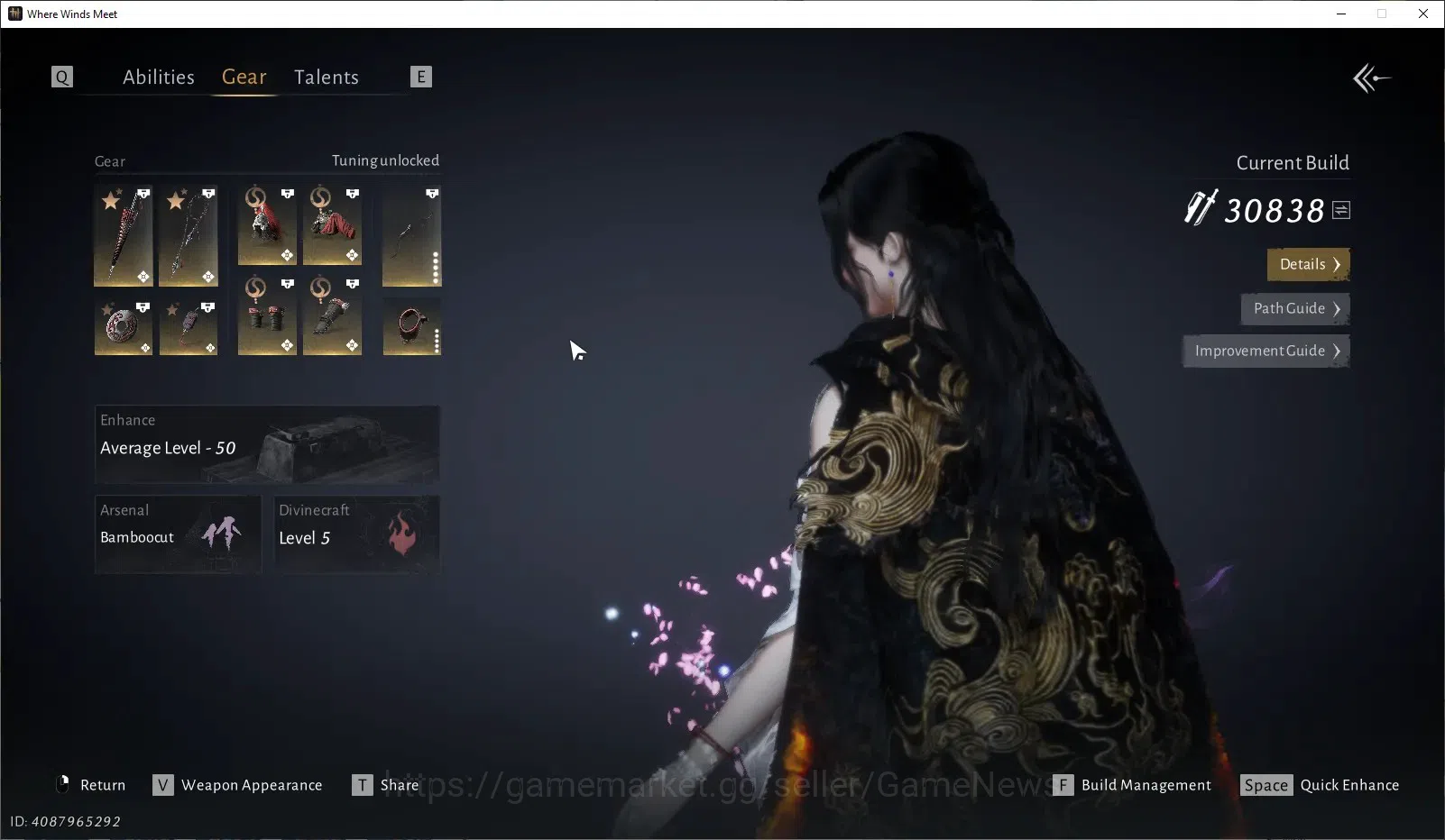 Where Winds Meet Accounts GLOBAL|Lv95|13 RM|GS 30K|5K Jade|Year of Splendor| image 8