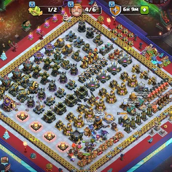 Clash of Clans Accounts High-End halpers allmax6 scnery onset ghost skin heroesth 17 max defense maxheroes lvl