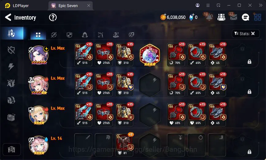 Epic Seven Accounts Global Unverif | 6ML | Tieria | Tenebria | Veronik image 12