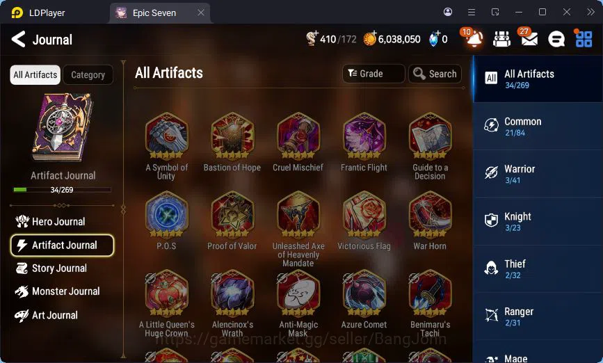 Epic Seven Accounts Global Unverif | 6ML | Tieria | Tenebria | Veronik image 16