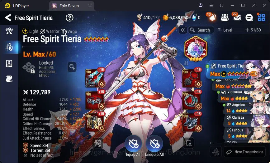 Epic Seven Accounts Global Unverif | 6ML | Tieria | Tenebria | Veronik image 19