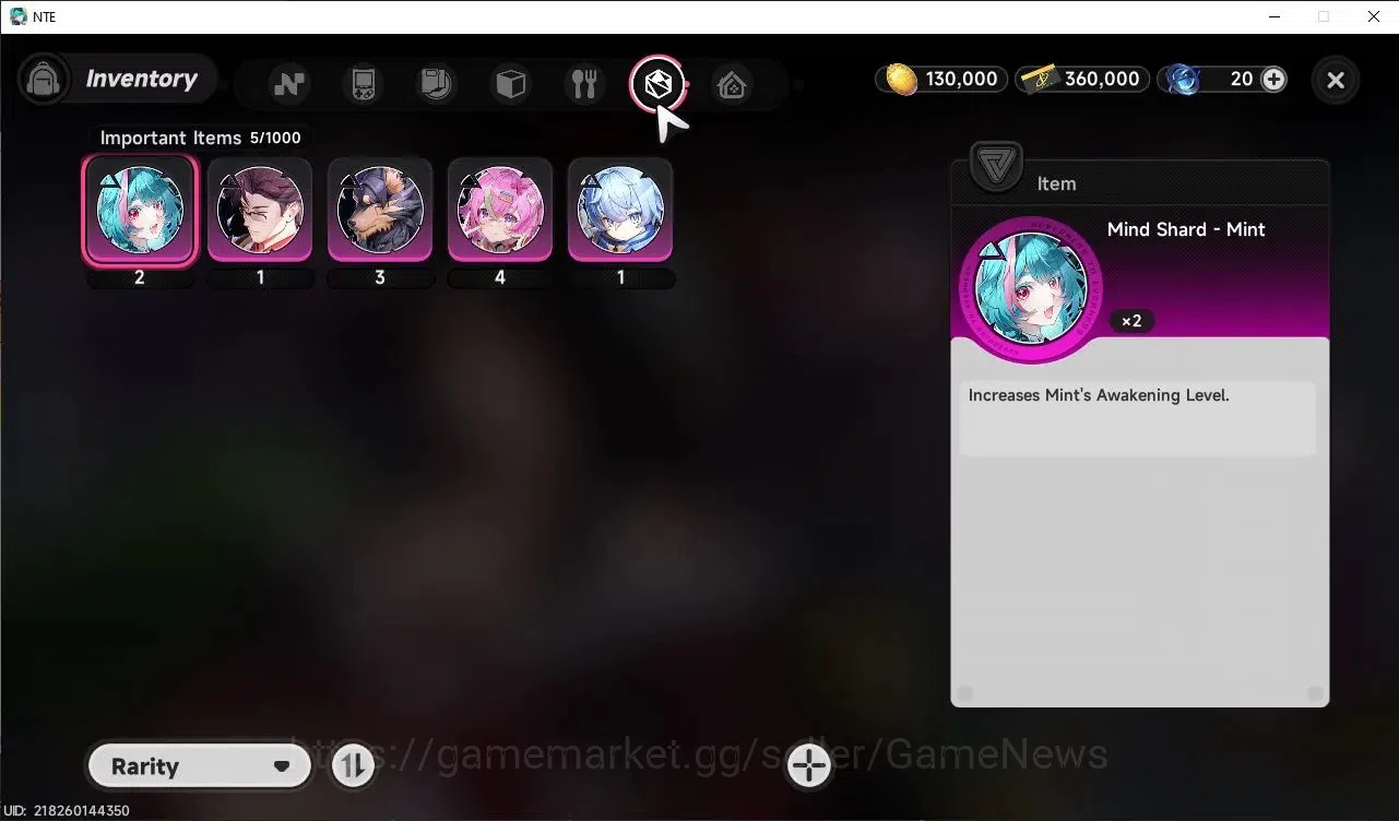Neverness to Everness Accounts GLOBAL Europe|HL 3|1 S-Class Hotori Awk 1|Selector ON|Orchid Glider|1 S-Class Standard 10