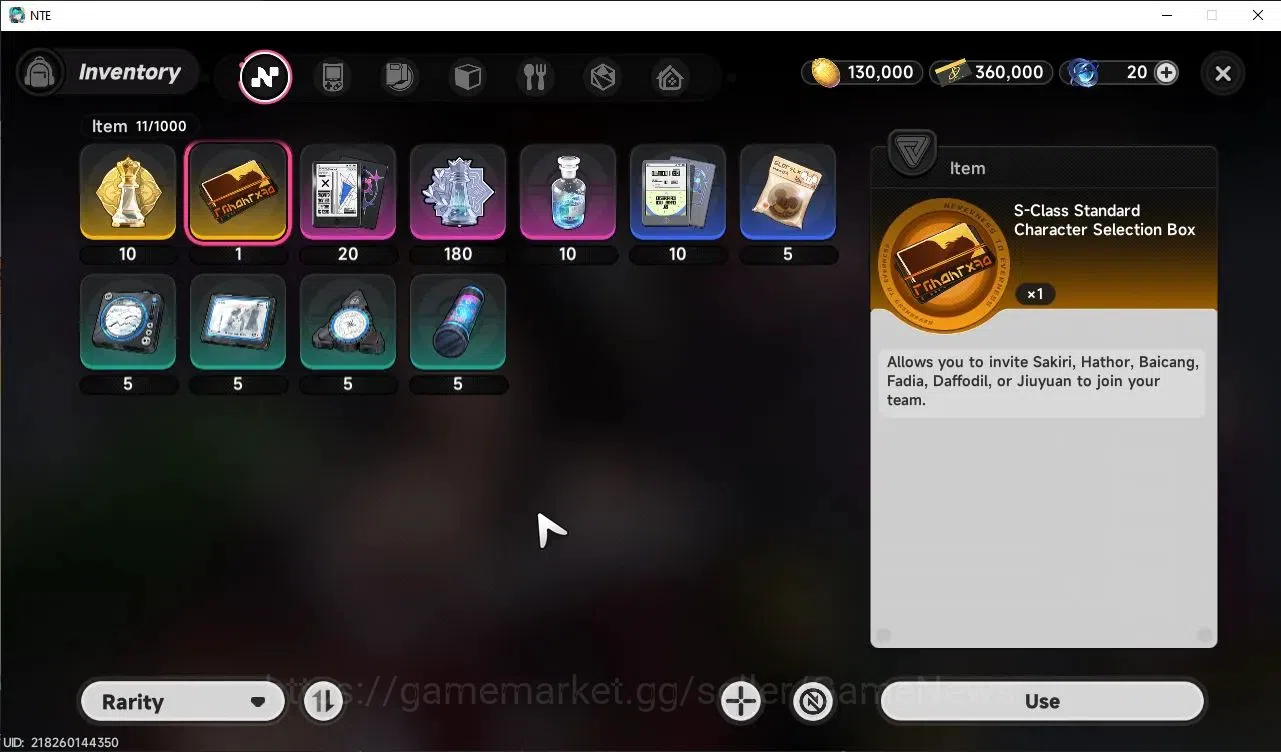 Neverness to Everness Accounts GLOBAL Europe|HL 3|1 S-Class Hotori Awk 1|Selector ON|Orchid Glider|1 S-Class Standard 8