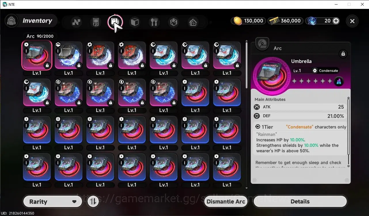Neverness to Everness Accounts GLOBAL Europe|HL 3|1 S-Class Hotori Awk 1|Selector ON|Orchid Glider|1 S-Class Standard 9