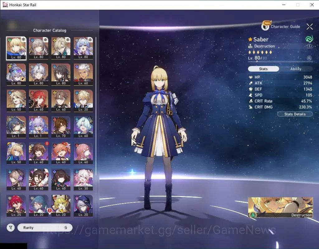 Honkai Star Rail Accounts Others Asia|TL 66|8 Limited|[Saber E1,SW 999]+Sign,Phainon,Robin,Adventurine,Yunli,Archer,Ruan 4