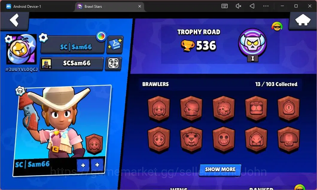 Brawl Stars Accounts Global | 536 Thropy|13 Brawler|3 Max Hypercharge(S image 2