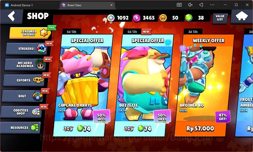 Brawl Stars Accounts Global | 536 Thropy|13 Brawler|3 Max Hypercharge(S image 4