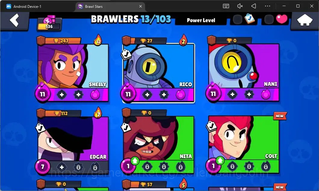 Brawl Stars Accounts Global | 536 Thropy|13 Brawler|3 Max Hypercharge(S image 5