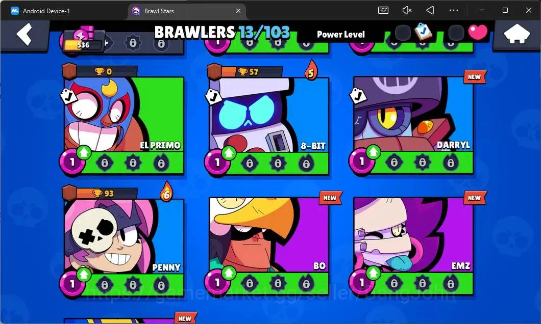 Brawl Stars Accounts Global | 536 Thropy|13 Brawler|3 Max Hypercharge(S image 6