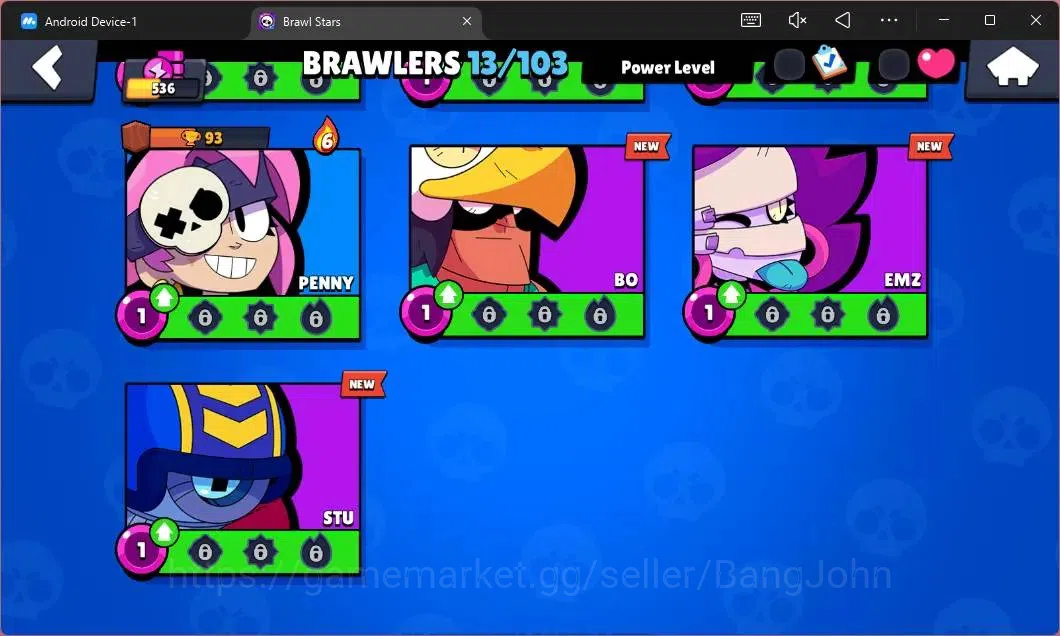 Brawl Stars Accounts Global | 536 Thropy|13 Brawler|3 Max Hypercharge(S image 7