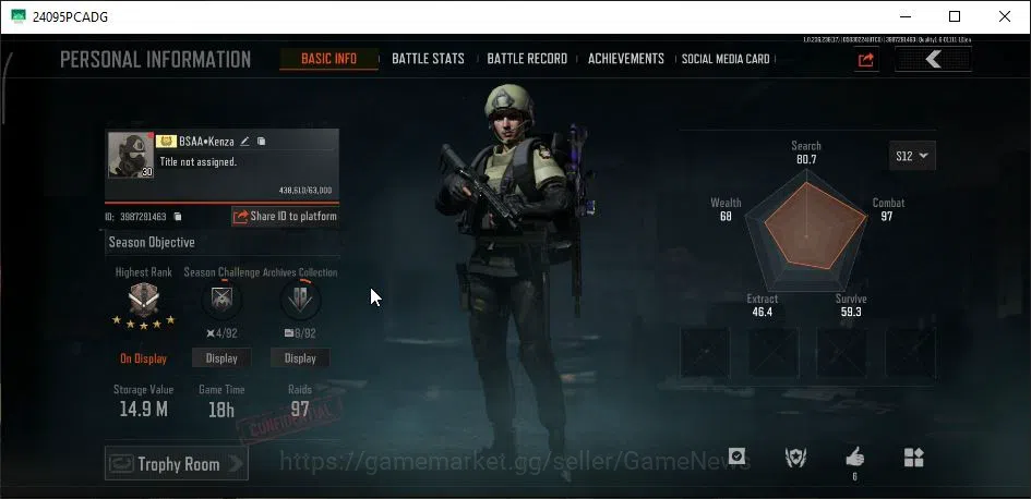 Arena Breakout Accounts MOBILE Lv30|SV 14M|CV 11M|Wayfarer+Wire Set|AK74N  image 2