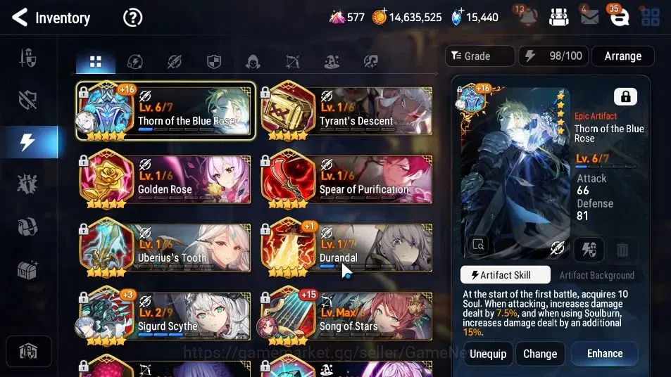 Epic Seven Accounts GLOBAL Unverif|17 ML(Rhiana&Luc,Salome,Zio,RuleLig image 20