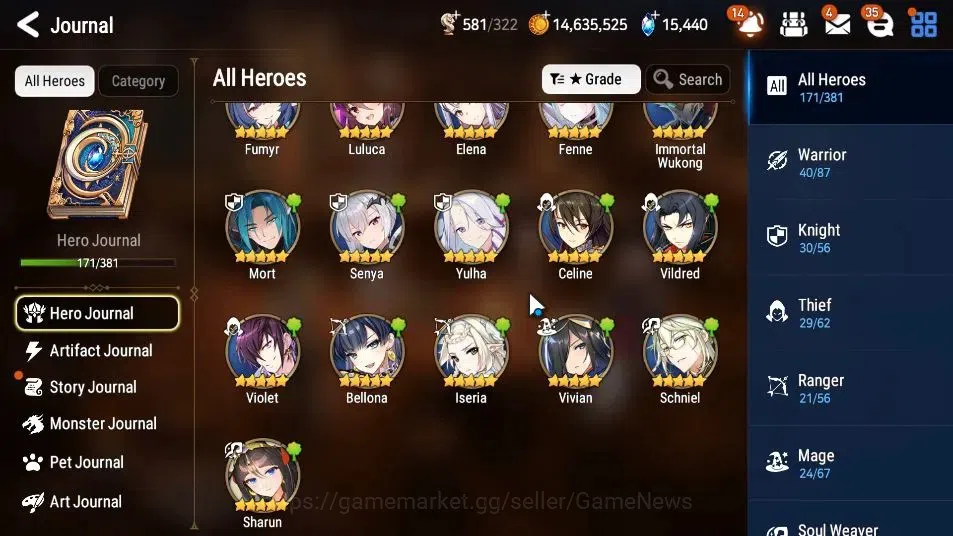 Epic Seven Accounts GLOBAL Unverif|17 ML(Rhiana&Luc,Salome,Zio,RuleLig image 8