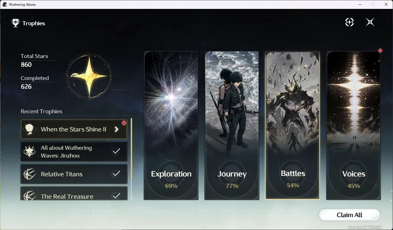 Wuthering Waves Accounts EU|UL 49|Rank 5|1 Char 5* [Rebecca]|Akun Ready Gac image 6