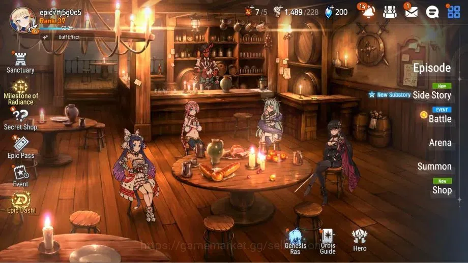 Epic Seven Accounts Starter Global Unverif|Fresh Starter|800 MM|4ML(LOTScales,Fallen Cecilia Etc.)+Fenne,Ivana 1