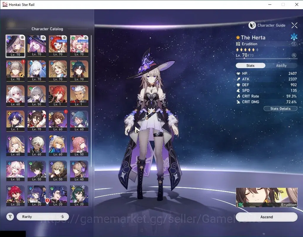 Honkai Star Rail Accounts Asia|TL 60|Selector B5 ON + 1 Golden Comp|6 Limite image 4