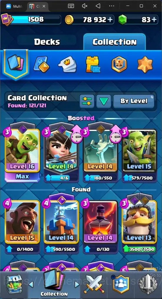 Clash Royale Accounts Mobile | KTL 14 | Trophy 9184 | 121 Cards | Arena image 4