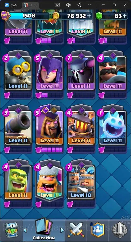 Clash Royale Accounts Mobile | KTL 14 | Trophy 9184 | 121 Cards | Arena image 7