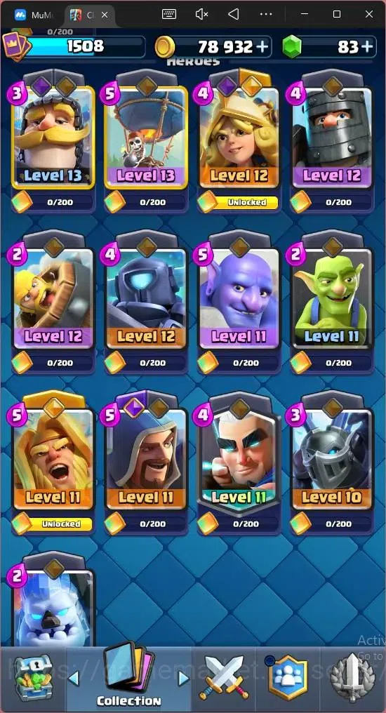 Clash Royale Accounts Mobile | KTL 14 | Trophy 9184 | 121 Cards | Arena image 8