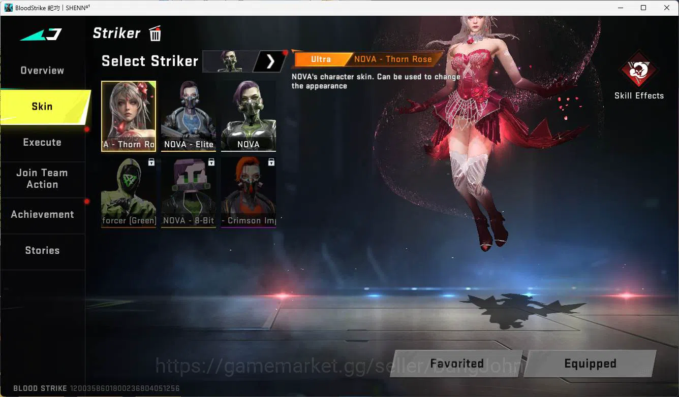 Blood Strike Accounts ASIA | ultra NOVA thorn rose, Ultra dualblade, ult image 2