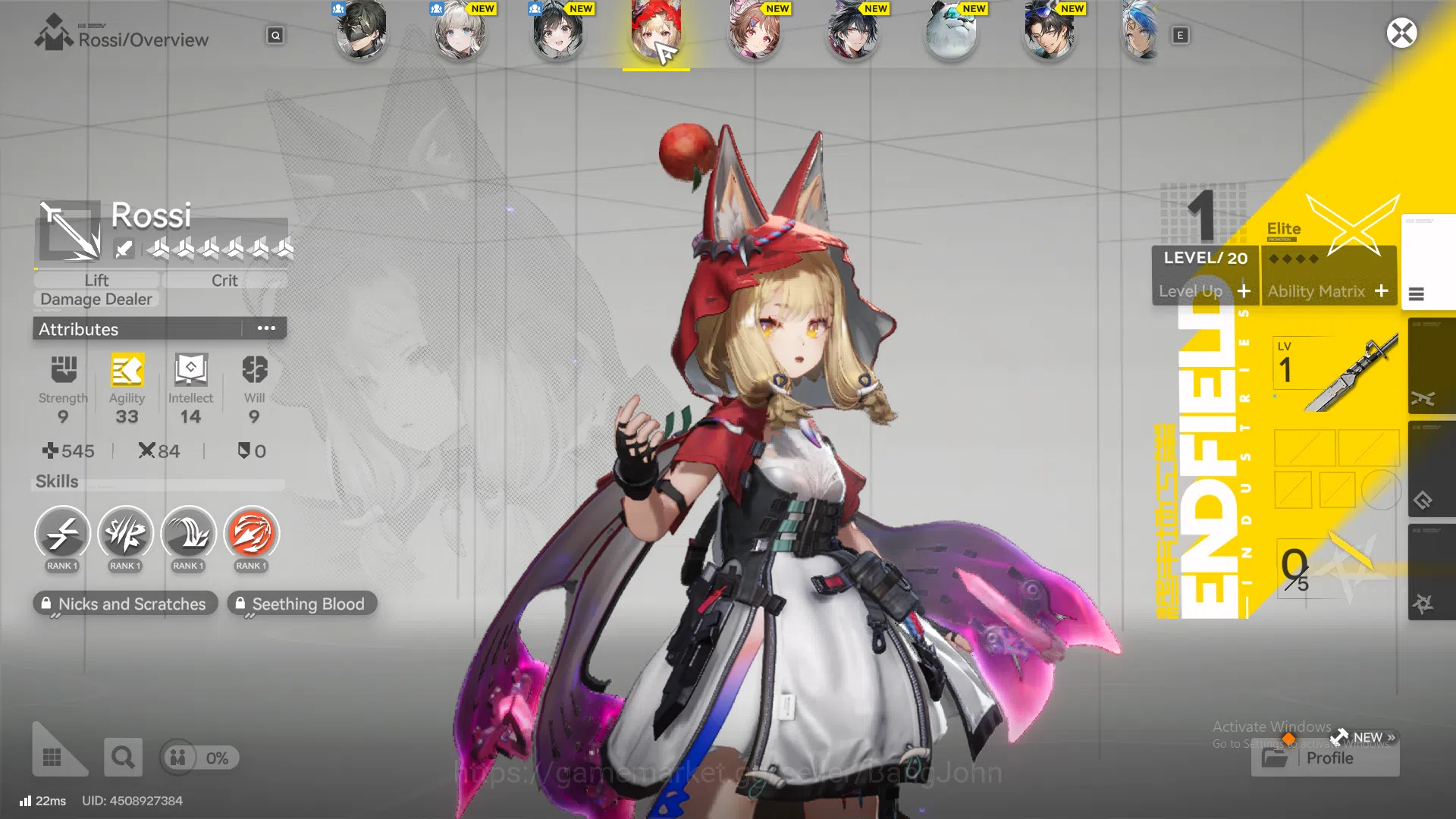 Arknights: Endfield Accounts ASIA | Starter | 1Limit |Rossi,ardelia,wulfgard,mcmale WP 6S 2 AKE175B 2