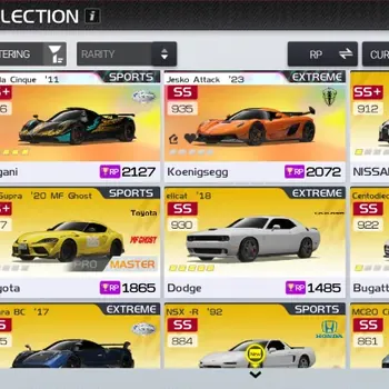 Racing Master Accounts SEA|Lv 42|19k Dm|2 PL Car (Zonda Cinque E5 & Jesko Attack) + Collab MF Ghost (GT-R Nismo E1,GR Supra