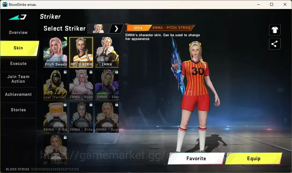 Blood Strike Accounts Collab Skin ASIA |1 Evo P90-Maestro| 2 ETERNAL GUN: AUG Empyrean, OBZ95 Whisper|1 Eternal Striker 15