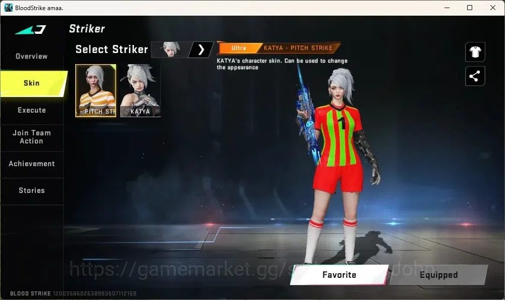 Blood Strike Accounts Collab Skin ASIA |1 Evo P90-Maestro| 2 ETERNAL GUN: AUG Empyrean, OBZ95 Whisper|1 Eternal Striker 18