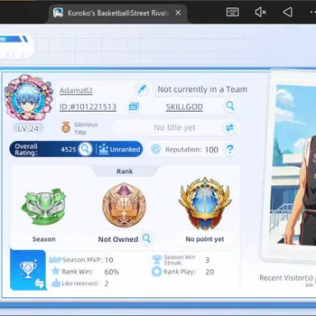 Kuroko's Basketball Street Rivals Accounts SEA|SV19|Lv 24|DM 1306|Tetsuya Kuroko A2,Zone Taig image 1