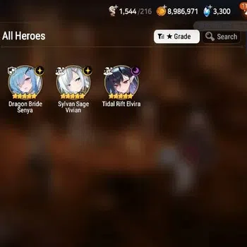 Epic Seven Accounts Starter Global|Unverif|New ERA 3ML (Tidal Rift Elvira, SS Vivian, DB Senya)|Theater+PoH+Bless