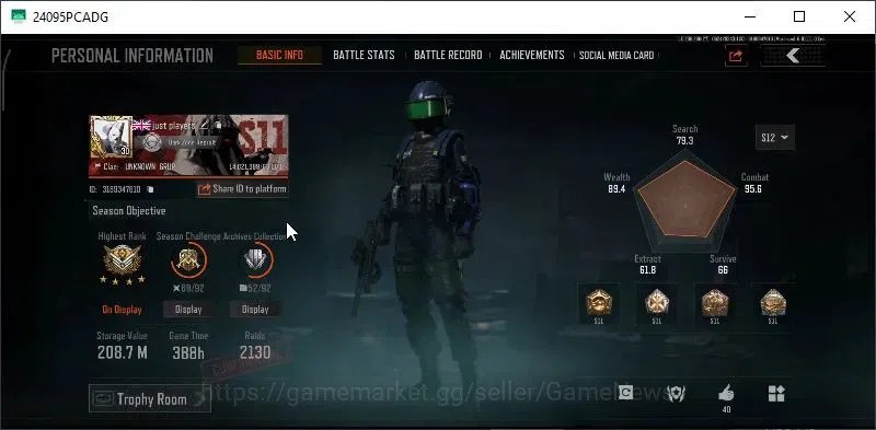 Arena Breakout Accounts MOBILE|Lvl 30|SV 208,7M|CV 133,4M|1 Document+3 Uto image 2