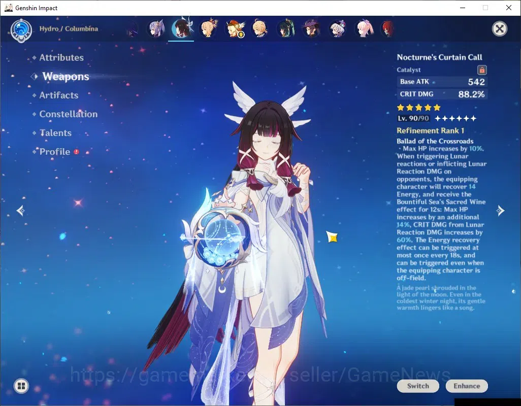 Genshin Impact Accounts ASIA|AR 60|EulaC6+Sign+PremTeam|13Limited+13(*5Wep image 11