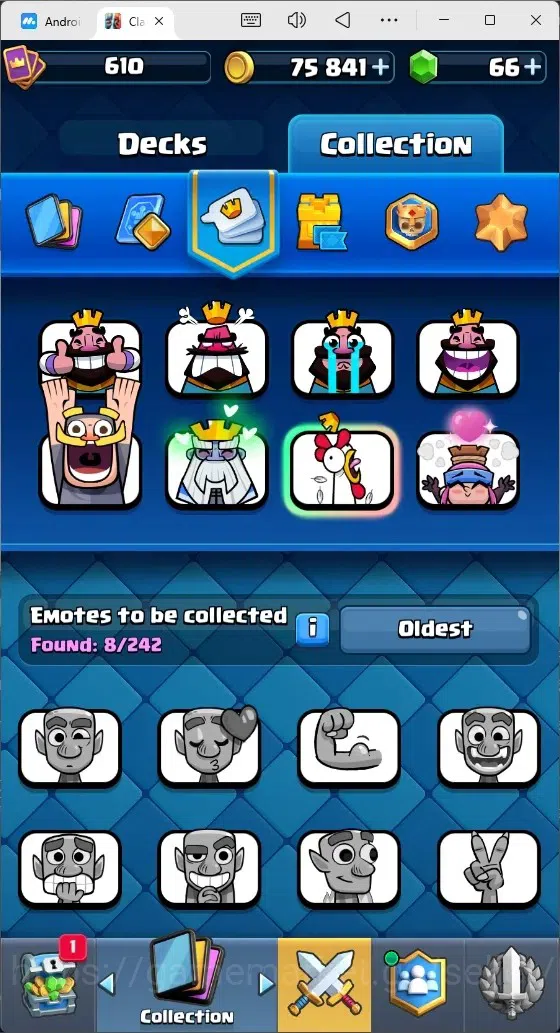 Clash Royale Accounts Mobile |Trophy 8592|4 EVO Cards|1 Hero Card|66 Gem image 12