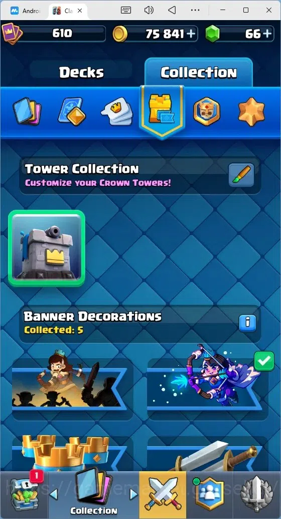 Clash Royale Accounts Mobile |Trophy 8592|4 EVO Cards|1 Hero Card|66 Gem image 13