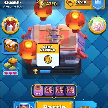 Clash Royale Others Mobile |Trophy 8592|4 EVO Cards|1 Hero Card|66 Gem image 1