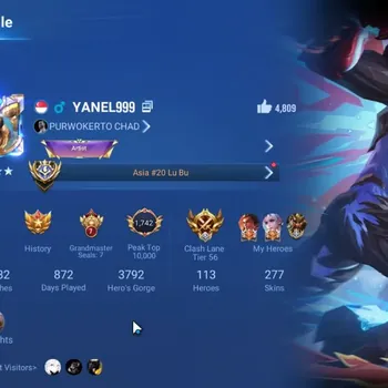 Honor of Kings Accounts Rare Skin Hero 113 Skin 277|Collab (KAITO KID,Conan),MYTHIC Lu Bu,BLESSED Charlotte,LNY26